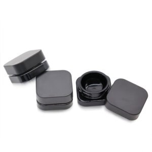 Glass Jar 7ml Square Miron Violet